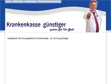 Tablet Screenshot of krankenkasse-guenstiger.de